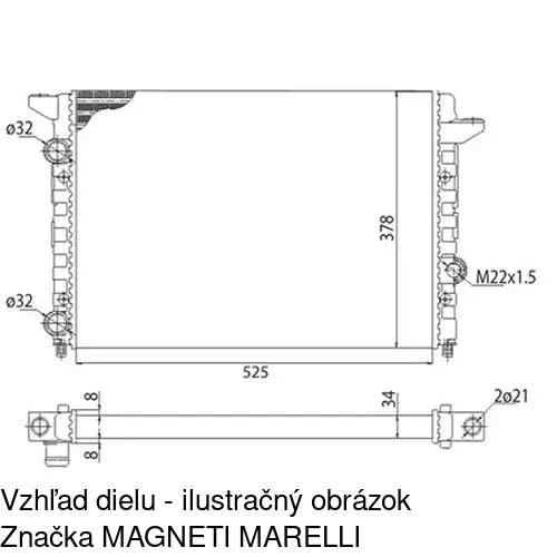 Chladiče vody POLCAR 954708-4 - obr. 1