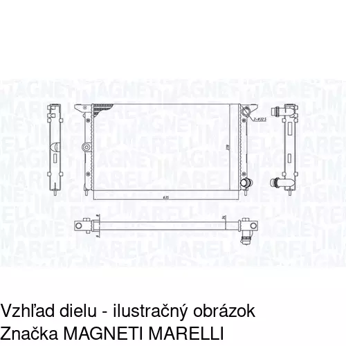 Chladiče vody POLCAR 955008B2 - obr. 1