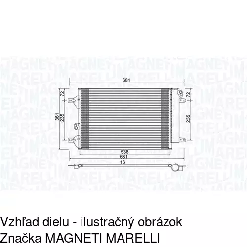 Chladiče klimatizácie POLCAR 9550K81X