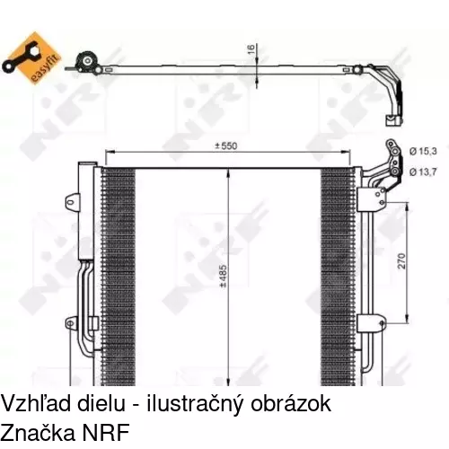 Chladiče klimatizácie POLCAR 9552K8C1