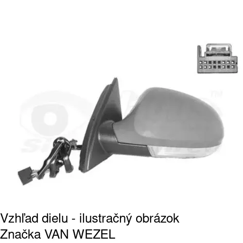 Vonkajšie zrkadlo POLCAR 9555514S - obr. 1