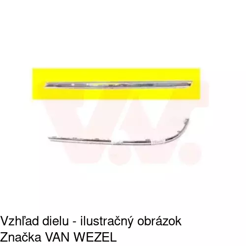 Lišta nárazníka 955596-7 /POLCAR/ - obr. 1