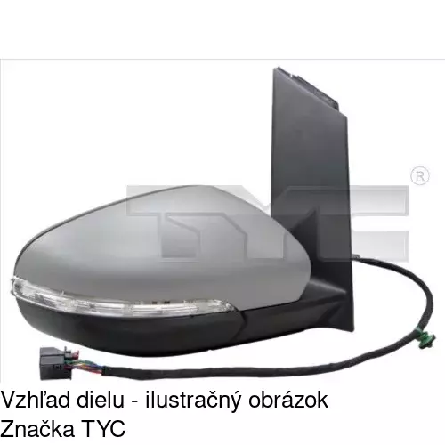 Vonkajšie zrkadlo POLCAR 9563525E