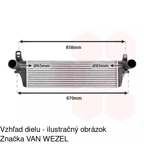 Chladiče vzduchu (Intercoolery) POLCAR 9568J8-2 - obr. 1