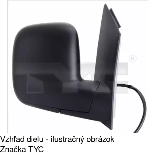 Vonkajšie zrkadlo POLCAR 9575515E - obr. 1