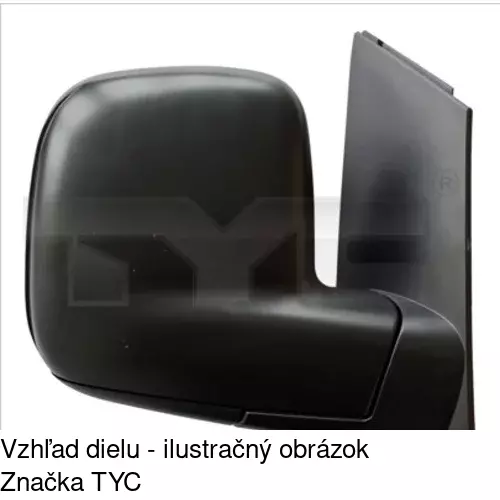 Vonkajšie zrkadlo POLCAR 957552-E - obr. 1