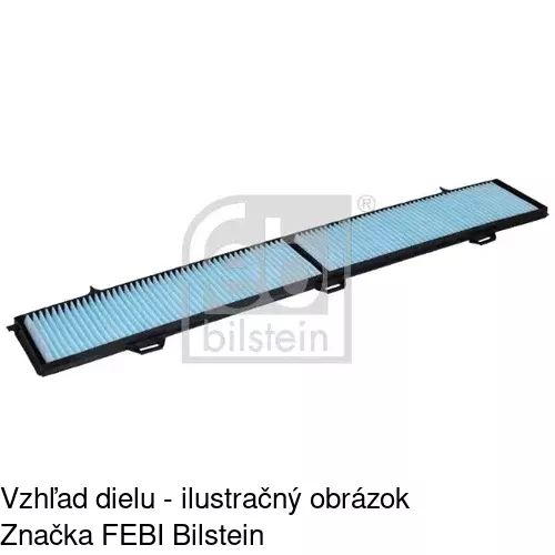 Kabínový filter s uhlíkom POLCAR S11-1024