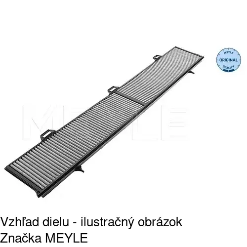 Kabínový filter s uhlíkom POLCAR S11-1024 - obr. 4