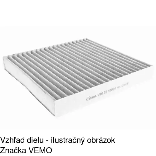 Kabínový filter s uhlíkom POLCAR S11-1037 - obr. 2