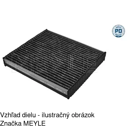 Kabínový filter s uhlíkom POLCAR S11-1084 - obr. 3