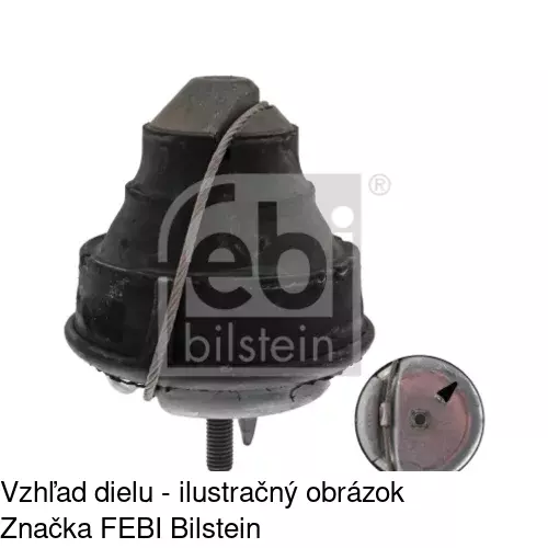 Silentblok motora S2290007 /POLCAR/