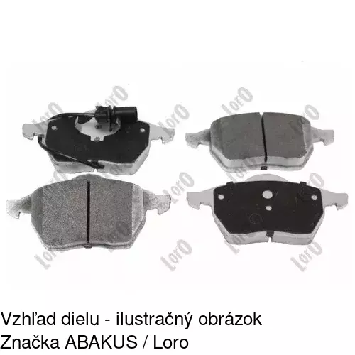 Brzdové dosky POLCAR S70-0018 - obr. 1