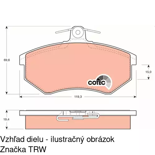 Brzdové dosky POLCAR S70-0027 - obr. 5