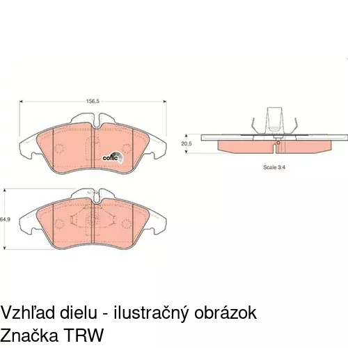 Brzdové dosky POLCAR S70-0029 - obr. 5