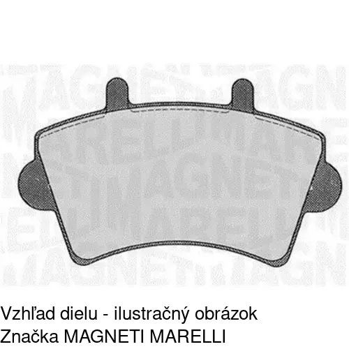 Brzdové dosky POLCAR S70-0034 - obr. 1