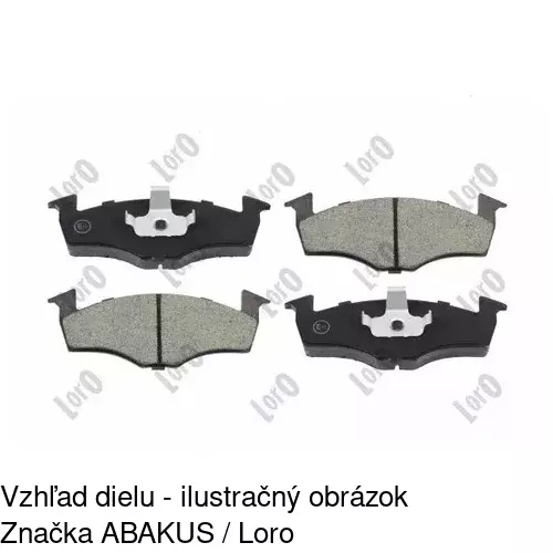 Brzdové dosky POLCAR S70-0036 - obr. 1