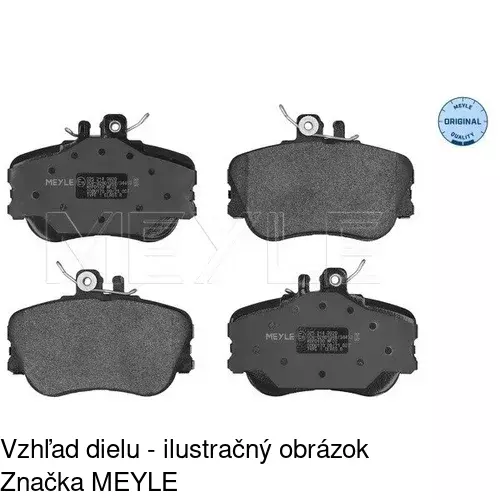 Brzdové dosky POLCAR S70-0042 - obr. 1