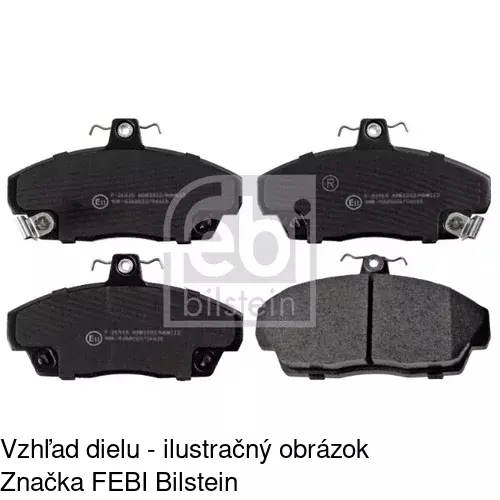 Brzdové dosky POLCAR S70-0045