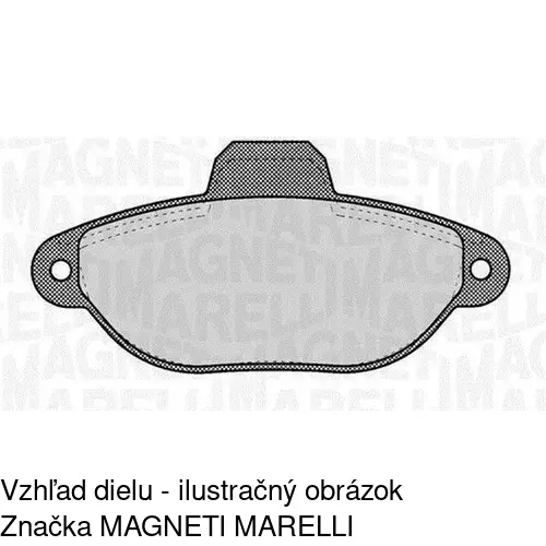 Brzdové dosky POLCAR S70-0050 - obr. 2