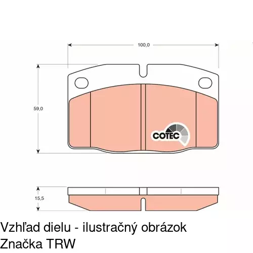 Brzdové dosky POLCAR S70-0065 - obr. 5