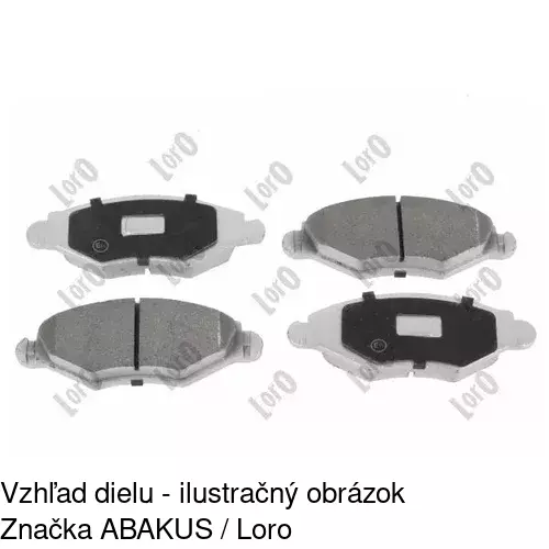 Brzdové dosky POLCAR S70-0070