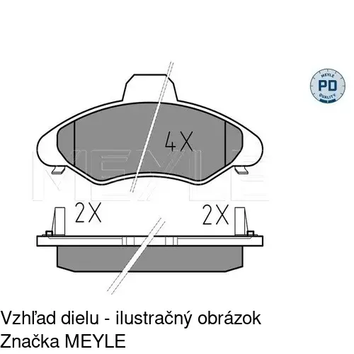 Brzdové dosky POLCAR S70-0078 - obr. 3