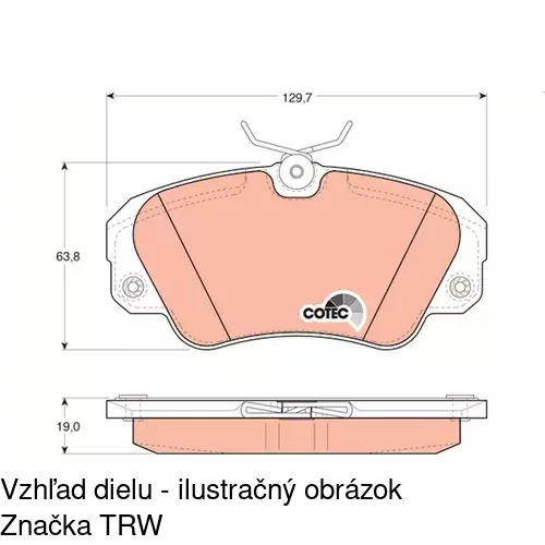 Brzdové dosky POLCAR S70-0092 - obr. 3