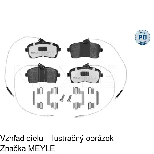 Brzdové dosky POLCAR S70-0120 - obr. 1