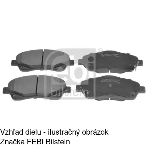 Brzdové dosky POLCAR S70-0121