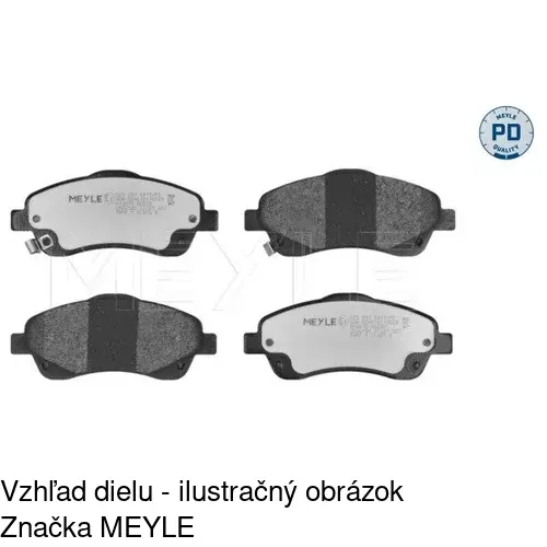 Brzdové dosky POLCAR S70-0121 - obr. 1