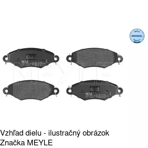 Brzdové dosky POLCAR S70-0122 - obr. 3