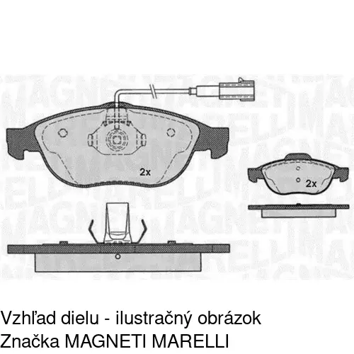 Brzdové dosky POLCAR S70-0133 - obr. 1