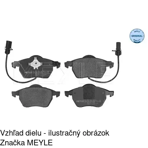 Brzdové dosky POLCAR S70-0135 - obr. 2