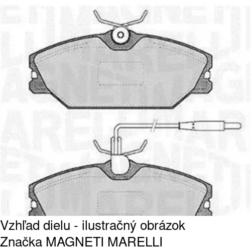 Brzdové dosky POLCAR S70-0138 - obr. 1