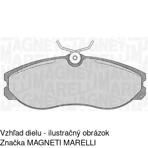 Brzdové dosky POLCAR S70-0161 - obr. 1