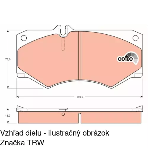 Brzdové dosky POLCAR S70-0165 - obr. 4