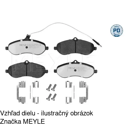 Brzdové dosky POLCAR S70-0196 - obr. 1