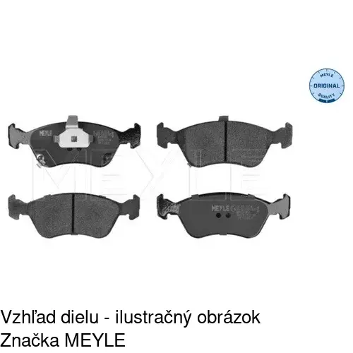 Brzdové dosky POLCAR S70-0207 - obr. 1