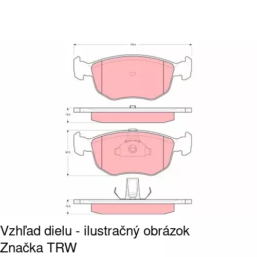 Brzdové dosky POLCAR S70-0246 - obr. 3