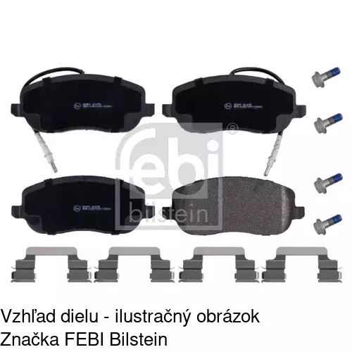 Brzdové dosky POLCAR S70-0250 - obr. 1