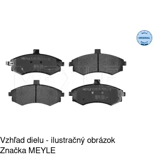 Brzdové dosky POLCAR S70-0264 - obr. 1