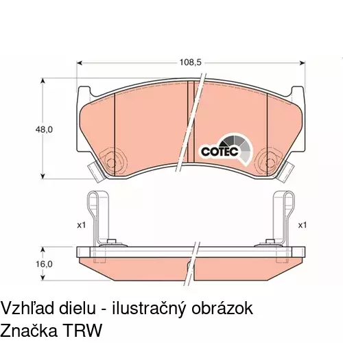 Brzdové dosky POLCAR S70-0269 - obr. 3