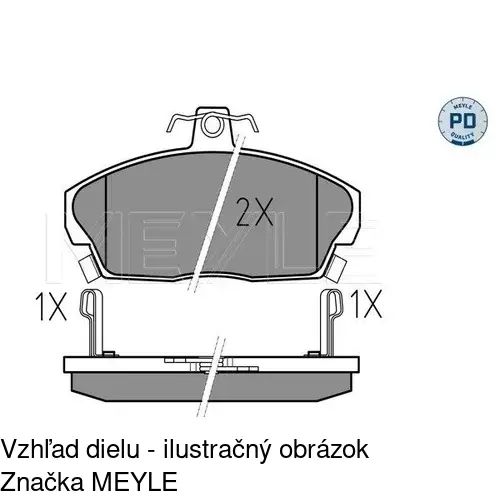 Brzdové dosky POLCAR S70-0286 - obr. 1