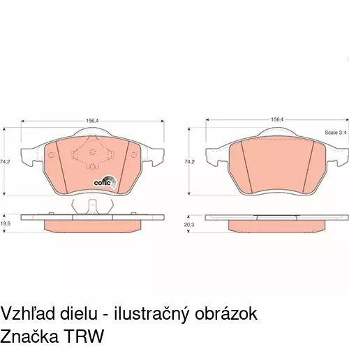 Brzdové dosky POLCAR S70-0289 - obr. 4