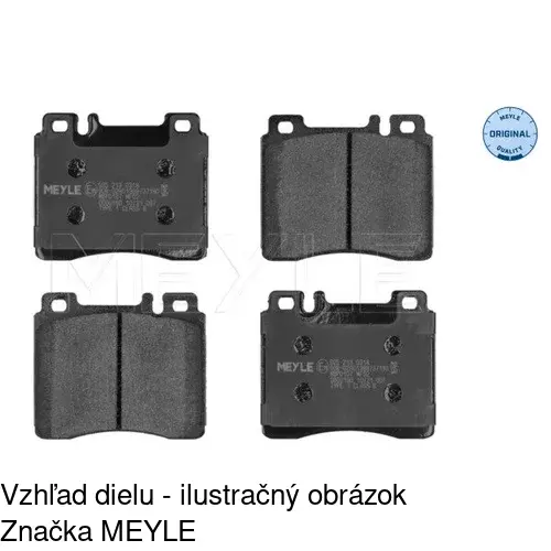 Brzdové dosky POLCAR S70-0290 - obr. 1