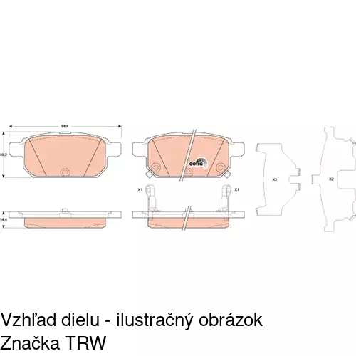 Brzdové dosky POLCAR S70-0315 - obr. 4