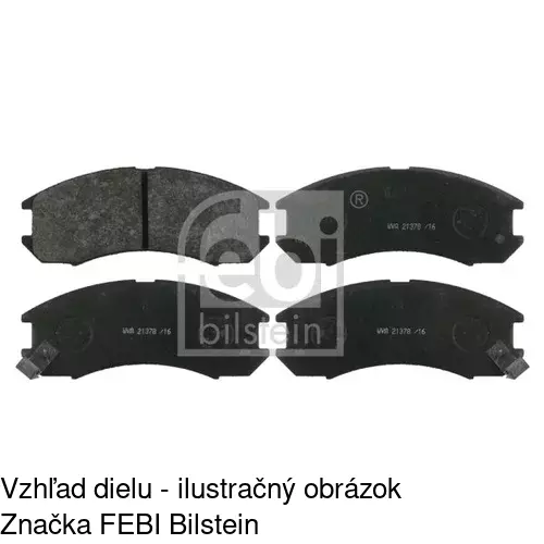 Brzdové dosky POLCAR S70-0320 - obr. 2