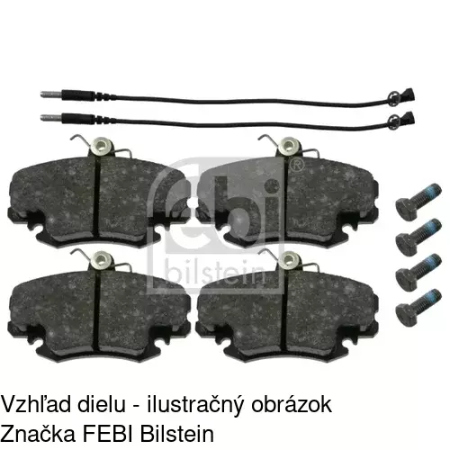 Brzdové dosky POLCAR S70-0323 - obr. 1