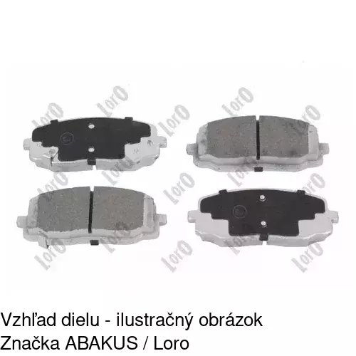 Brzdové dosky POLCAR S70-0332 - obr. 2