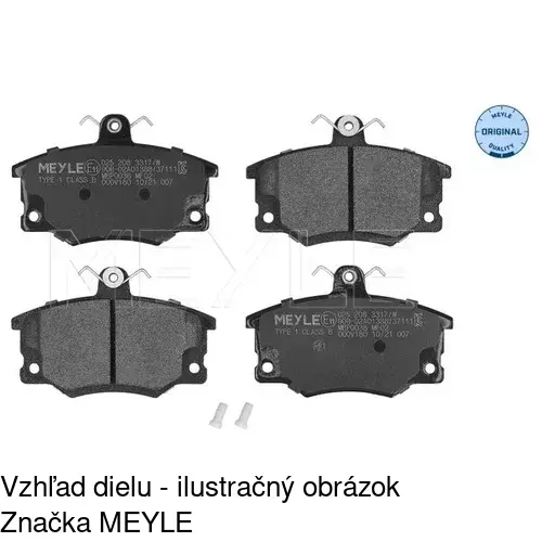 Brzdové dosky POLCAR S70-0335 - obr. 2